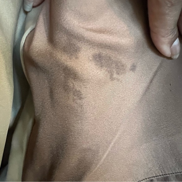 Aquascutum London Cashmere Wool Fur Vintage Trench Coat - Picture 9 of 10